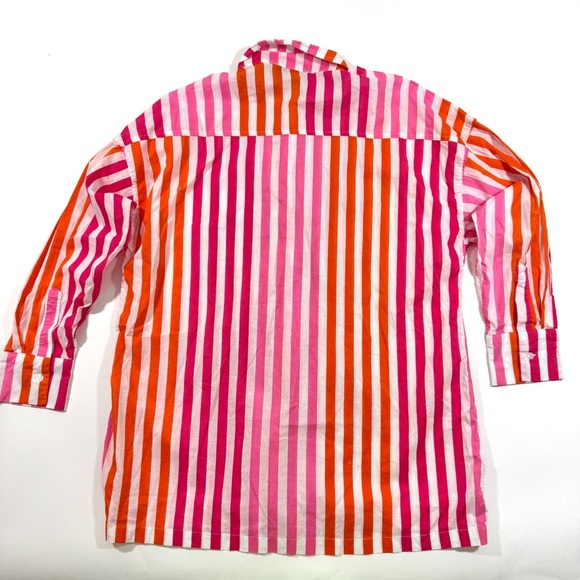 Beach Riot Alexa Cover Up Shirt Sunset Stripes - Picture 3 of 6